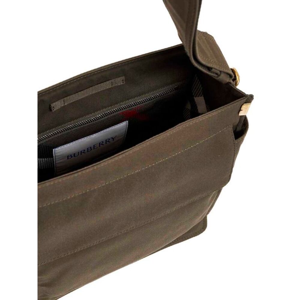Burberry Men Green Small Trench Tote Crossbody Bag - Picture 5 of 5